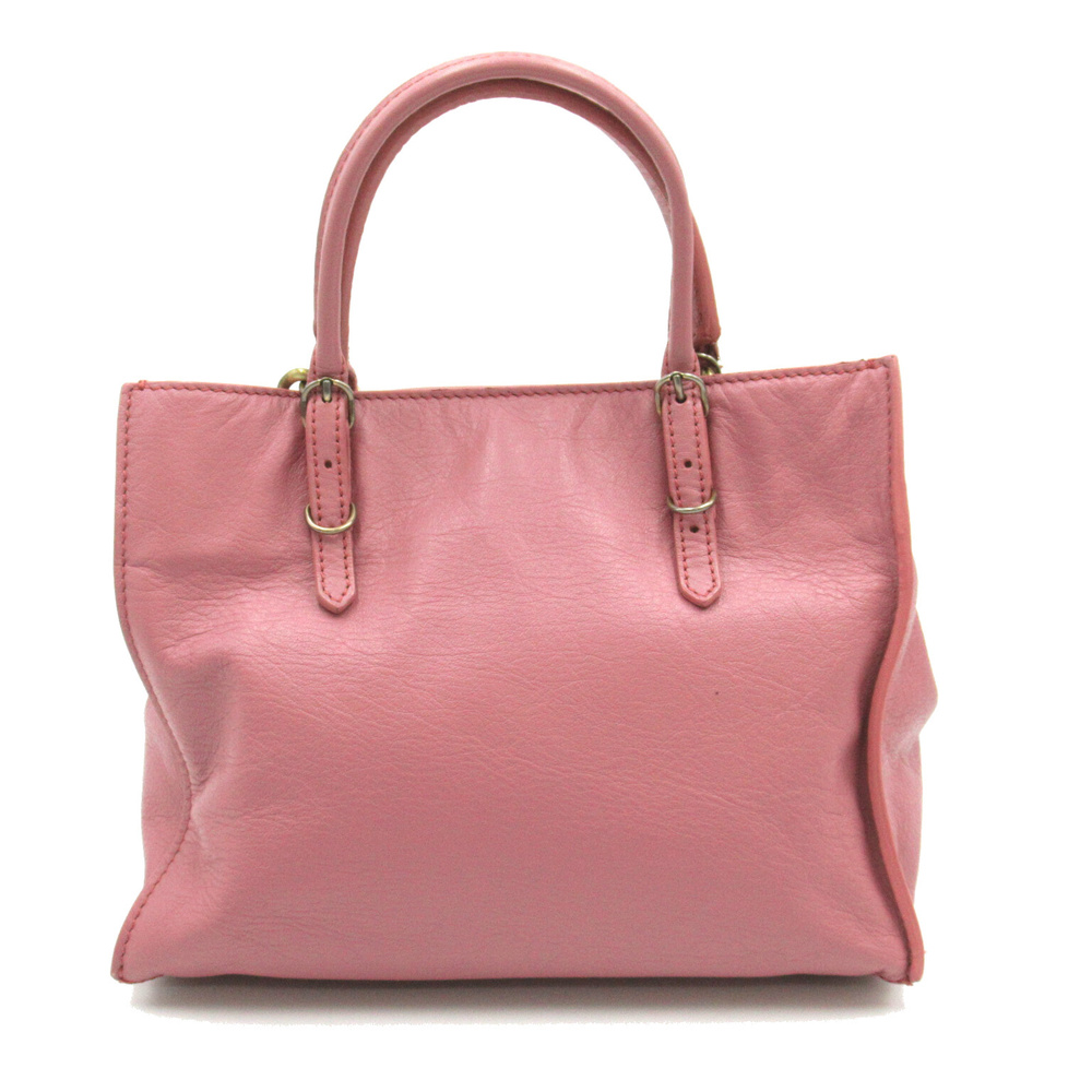 Balenciaga Paper Bag Mini 2way Shoulder Bag Pink View 2